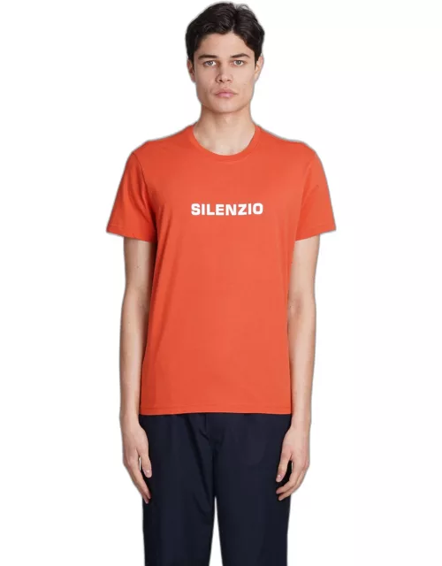 Aspesi Silenzio T-shirt In Orange Cotton