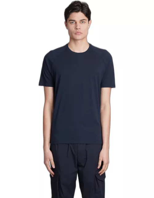 Aspesi Navy Blue Cotton T-shirt