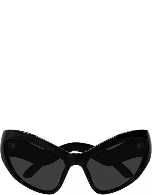 Balenciaga Eyewear Wavy Temple Logo Sided Sunglasse