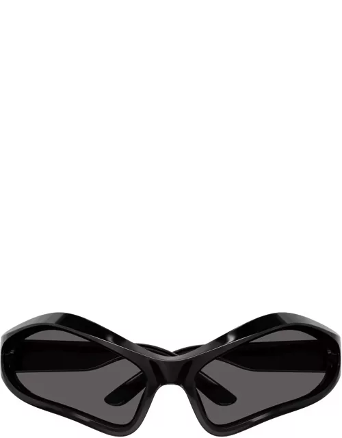 Balenciaga Eyewear Oval Lens Logo Sided Sunglasse