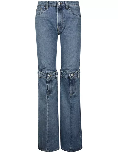 Coperni Mid-rise Panelled Wide-leg Jean