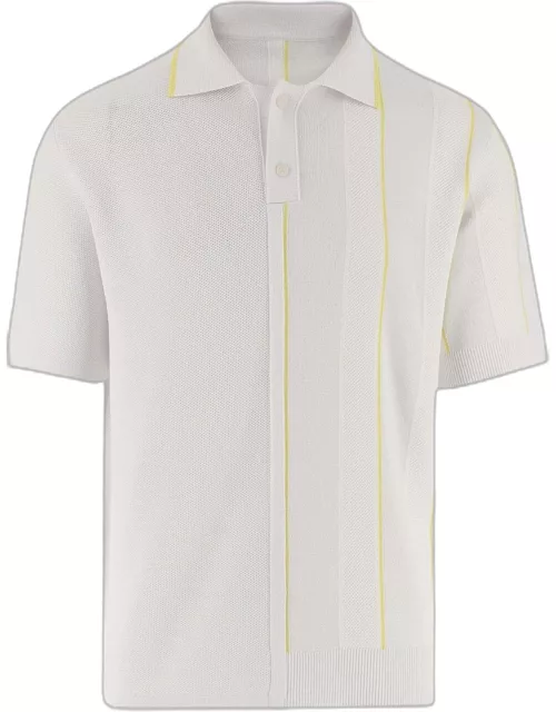 Jacquemus Contrast Knitted Polo Shirt