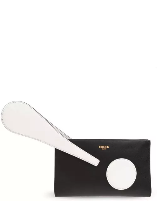 Moschino Exclamation Mark Clutch Bag