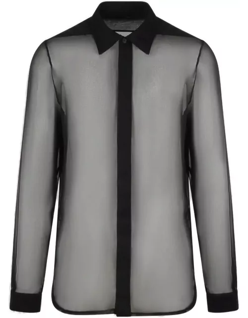 Rick Owens Long-sleeved Sheer Shirt