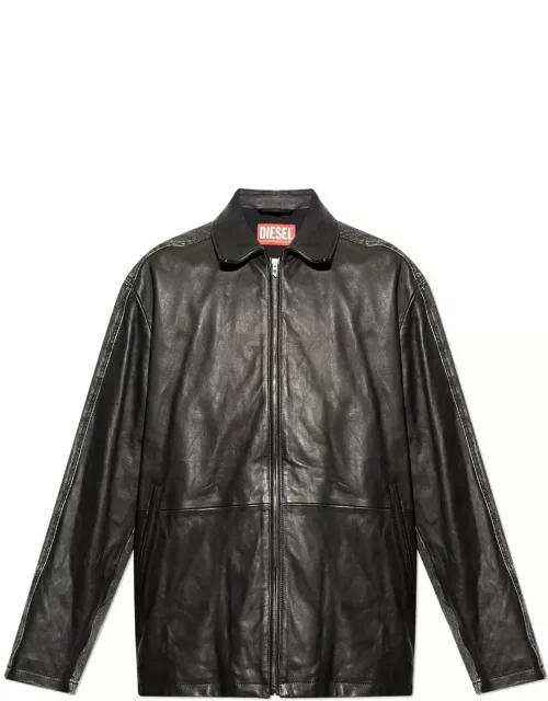 Diesel L-stoller Leather Jacket