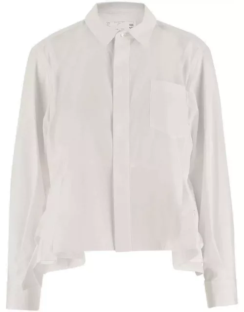 Sacai X Thomas Mason Long-sleeved Shirt