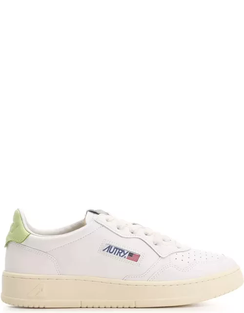 Autry medalist Sneakers With Lime Green Heel Tab