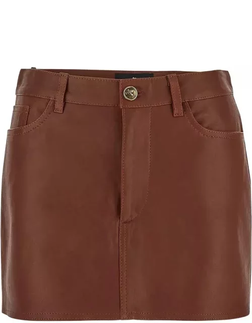 Etro Leather Mini Skirt