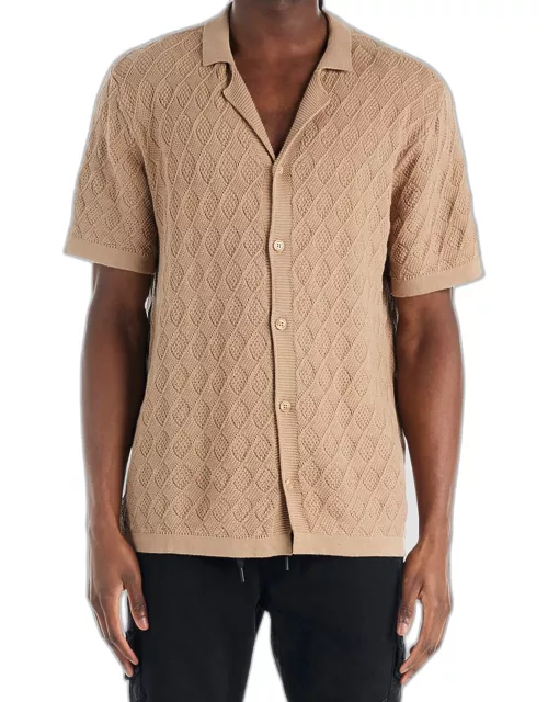 Men's Antibes Knit Button-Front Shirt