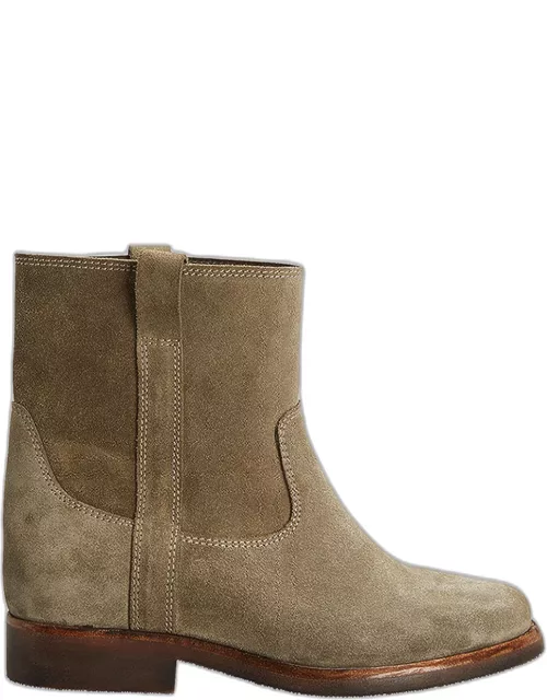 Susee Suede Western Ankle Bootie