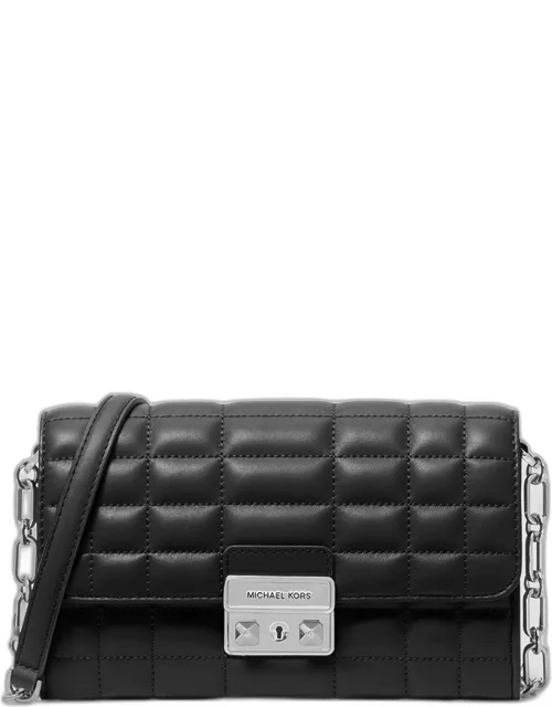 Tribeca Large Quilted Leather Wallet on Chain