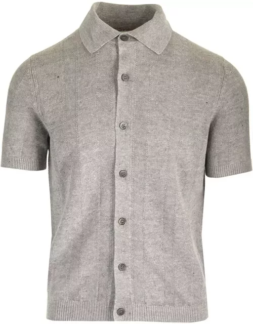 Brunello Cucinelli Button-up Knitted Polo Shirt