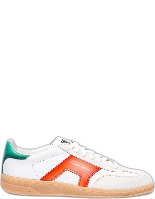 DBA Mixed Leather Low-Top Sneaker