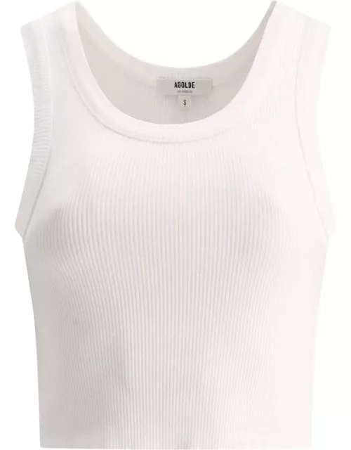 AGOLDE Fitted Ribbed Tank Top