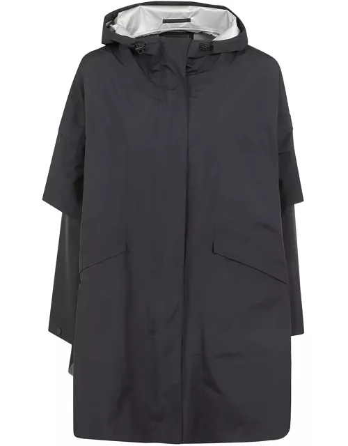 Herno Long Sleeved Hooded Trench Coat