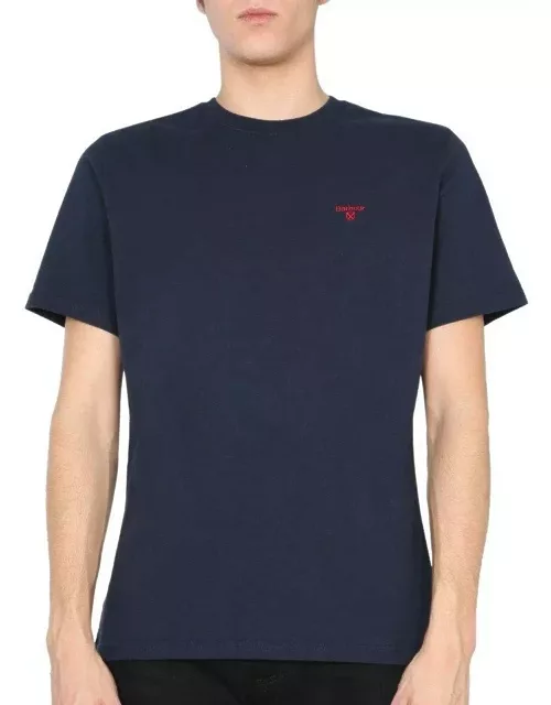Barbour Logo Embroidered T-shirt