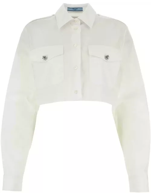 Prada Button-up Cropped Shirt