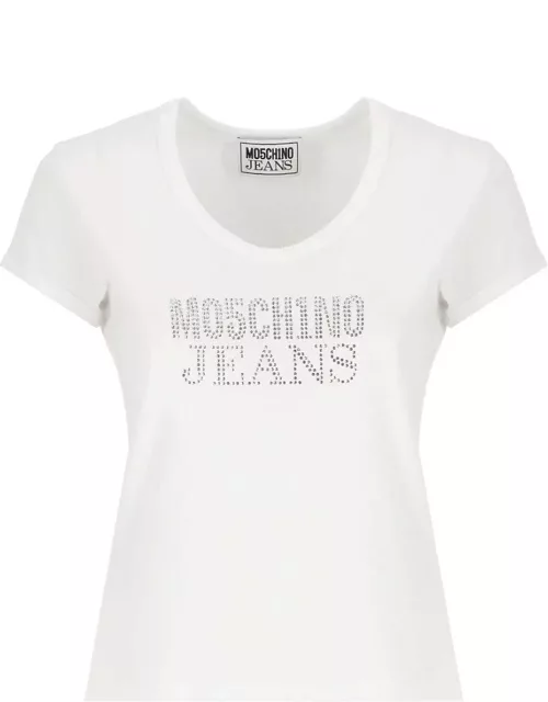 Moschino Jeans Logo-embellished Crewneck T-shirt
