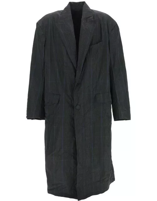 Balenciaga Checked Single-breasted Coat