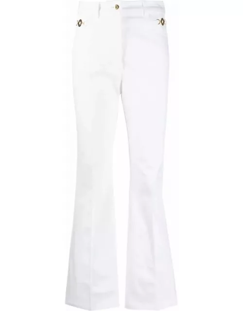 Patou White Cotton Denim Jean