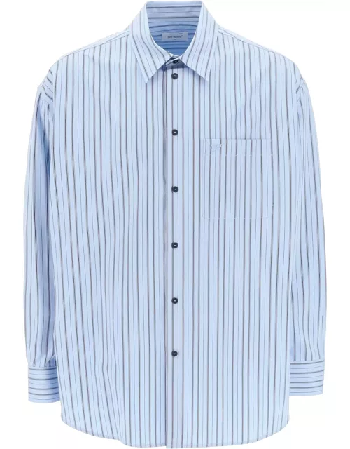 Off-White Embroidered Stripe Shirt