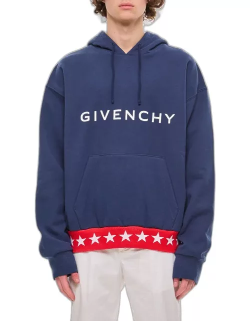 Givenchy Boxy Fit Hoodie With Pocket Base Blue