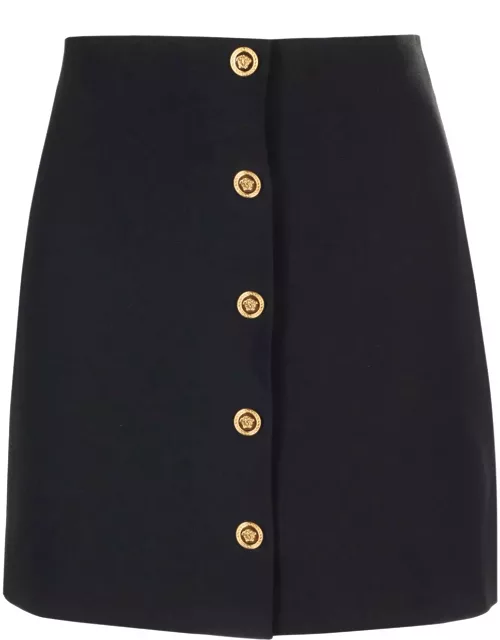 Versace Satin Mini Skirt