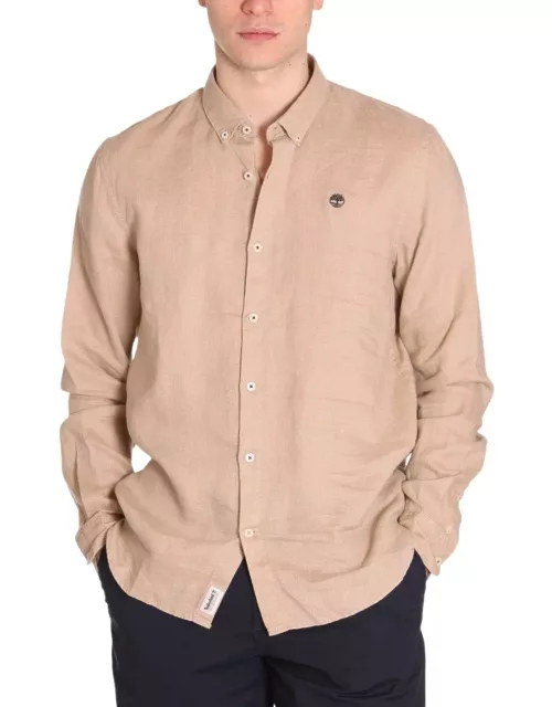 Timberland Logo Embroidered Buttoned Shirt