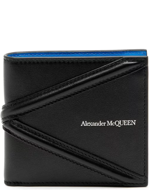 Alexander Mcqueen Harness Leather Wallet - Black