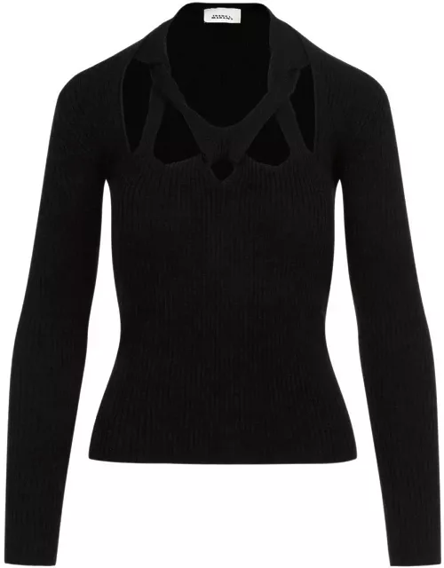 Isabel Marant Cut-out Detailed Knitted Jumper