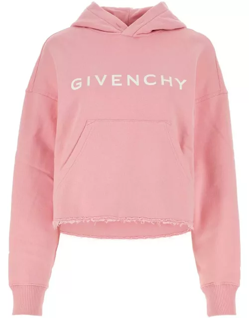 Givenchy Cropped Logo Hoodie