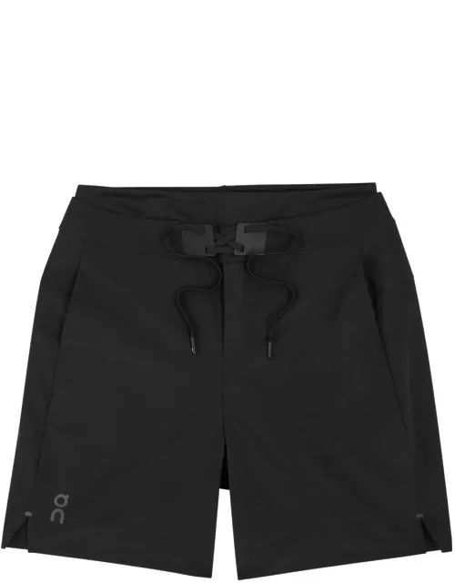 ON Performance Hybrid Stretch-nylon Shorts - Black