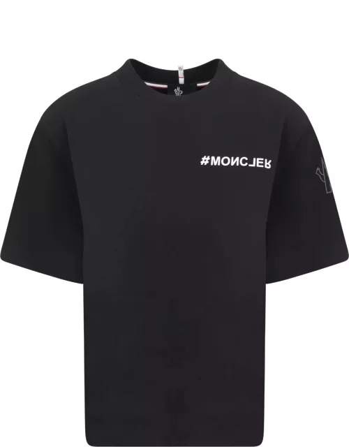 Moncler Grenoble Black Cotton T-shirt