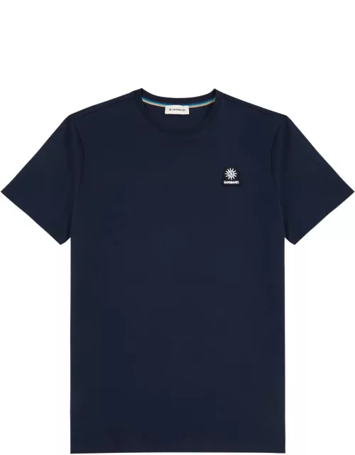 Sandbanks Logo Cotton T-shirt - Navy
