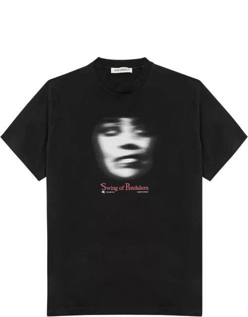 Our Legacy Box Printed Cotton T-shirt - Black