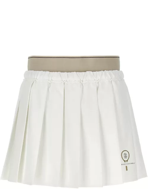 Brunello Cucinelli Mini Pleated Skirt