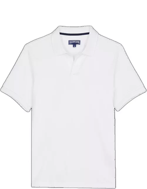 Men Organic Cotton Pique Polo Shirt Solid - Polo - Palan - White