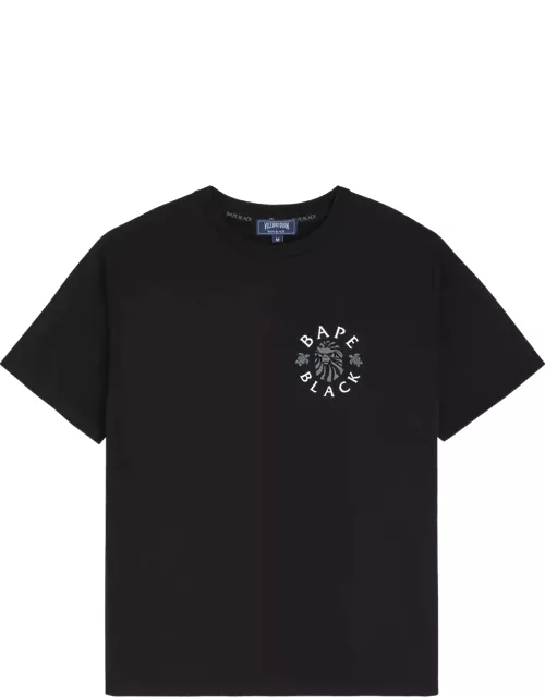 Men T-shirt Logo Printed - Vilebrequin X Bape® Black - Tee Shirt - Tape - Black