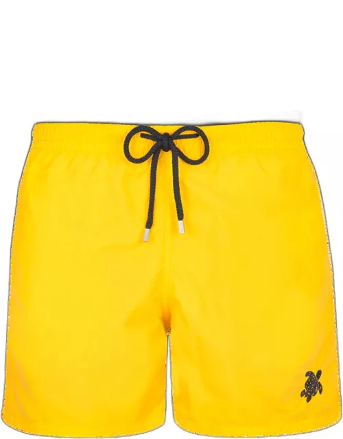 Men Swim Trunks Solid - Swimming Trunk - Moka - Yellow