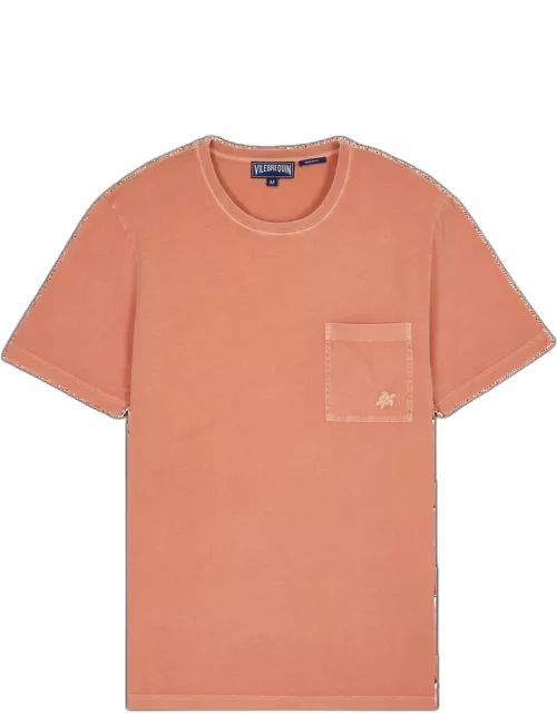 Men Organic Cotton T-shirt Solid - Tee Shirt - Titan - Orange