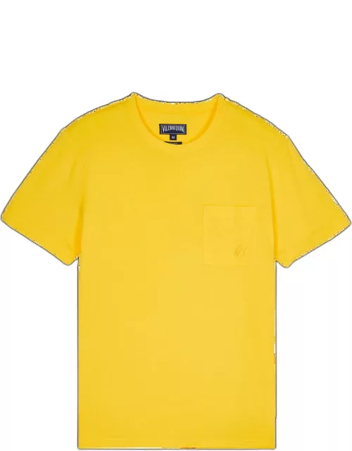 Men Organic Cotton T-shirt Solid - Tee Shirt - Titan - Yellow