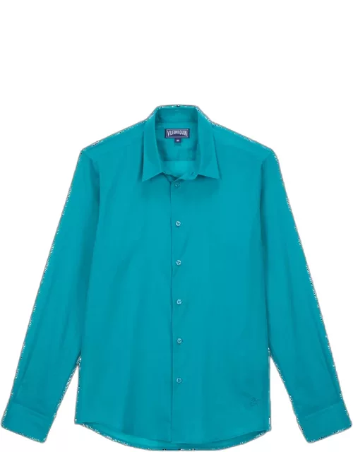 Unisex Cotton Voile Lightweight Shirt Solid - Shirt - Caracal - Green