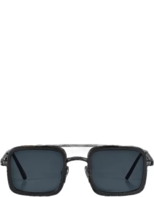 White Tulipwood Women And Men Sunglasses - Vbq X Shelter - Sunglasses - Valentin - Black