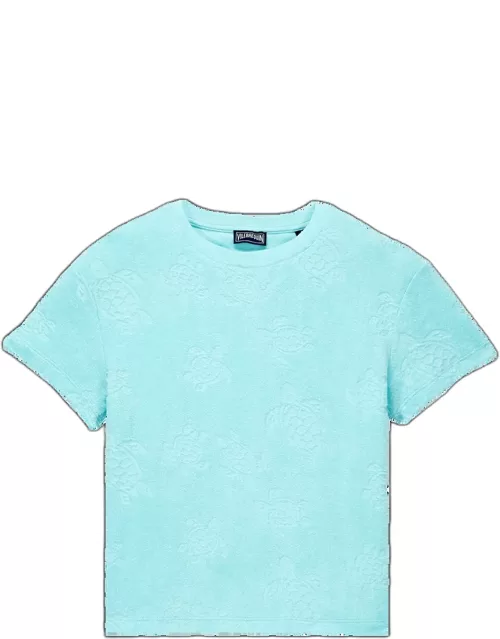 Unisex Roundneck T-shirt Ronde Des Tortues - Tee Shirt - Gabinny - Blue
