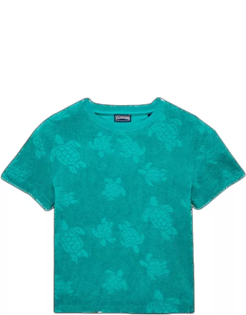 Unisex Roundneck T-shirt Ronde Des Tortues - Tee Shirt - Gabinny - Green
