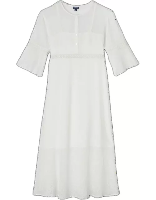 Women Silk Paisley Long Dress - Dress - Lysis - Beige