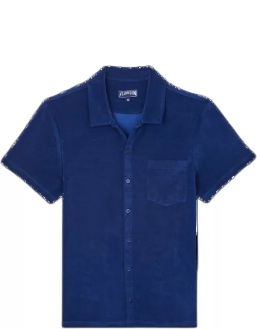 Unisex Terry Bowling Shirt Solid - Shirt - Charli - Blue
