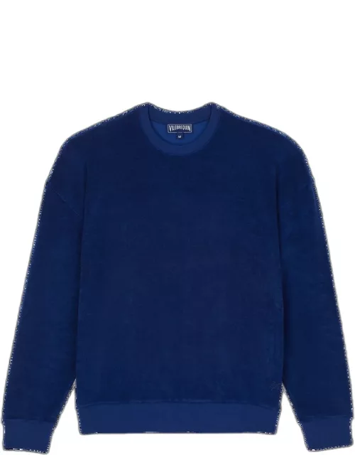 Unisex Terry Crewneck Sweatshirt Solid - Sweater - Sweet - Blue