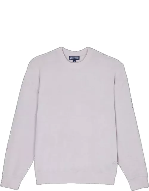 Unisex Terry Crewneck Sweatshirt Solid - Sweater - Sweet - Purple