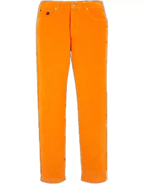 Men 5-pockets Corduroy Pants 1500 Lines - Jeans - Gbetta18 - Orange